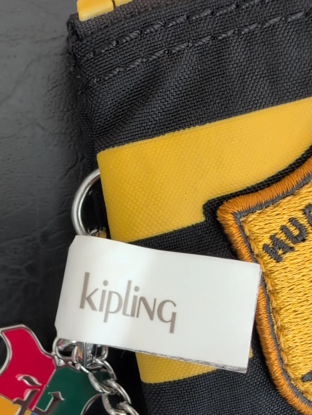 Kipling x Harry Potter Hufflepuff Black & Yellow Zip Pouch